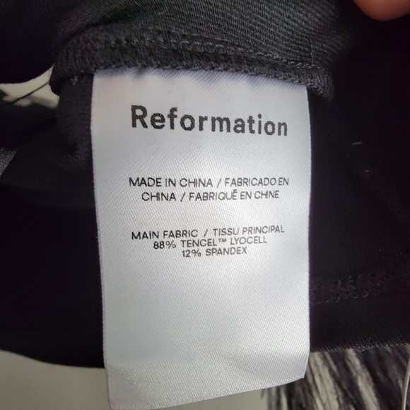 Reformation Evita Top in Black size M NWT - Picture 7 of 9